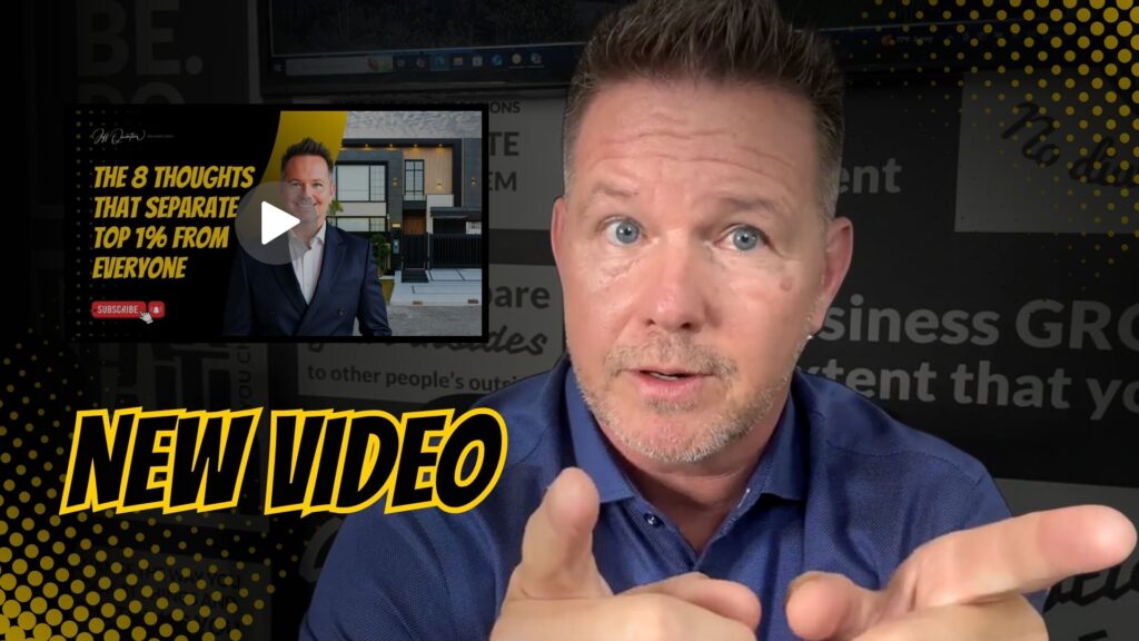 Jeff Quintin explaining real estate agent productivity mistakes and proven solutions in his office