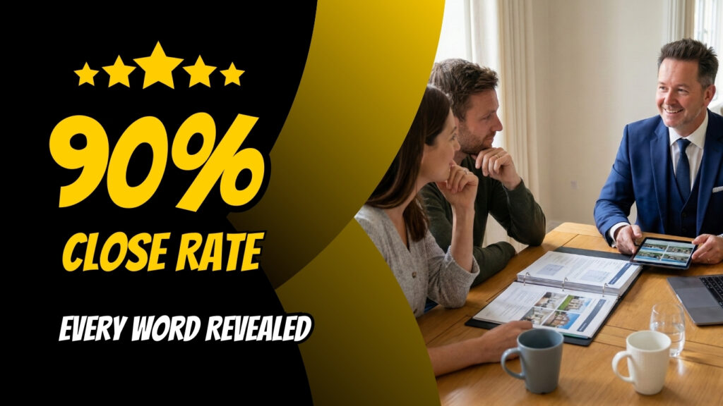 Jeff Quintin demonstrating his 90% close rate listing presentation with real scripts and techniques