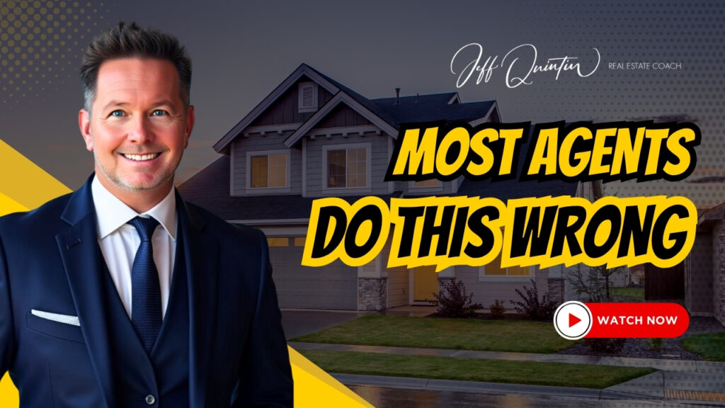 Jeff Quintin explaining real estate agent productivity mistakes and solutions in his office